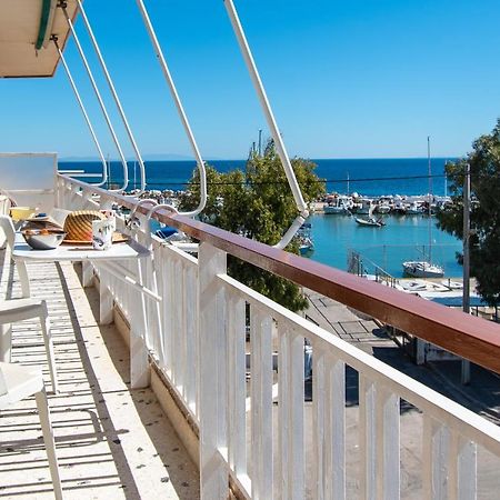 Lavish & Spacious Apt With Stunning Seaview, 10 Min Ath Airport Artemida  Exterior foto